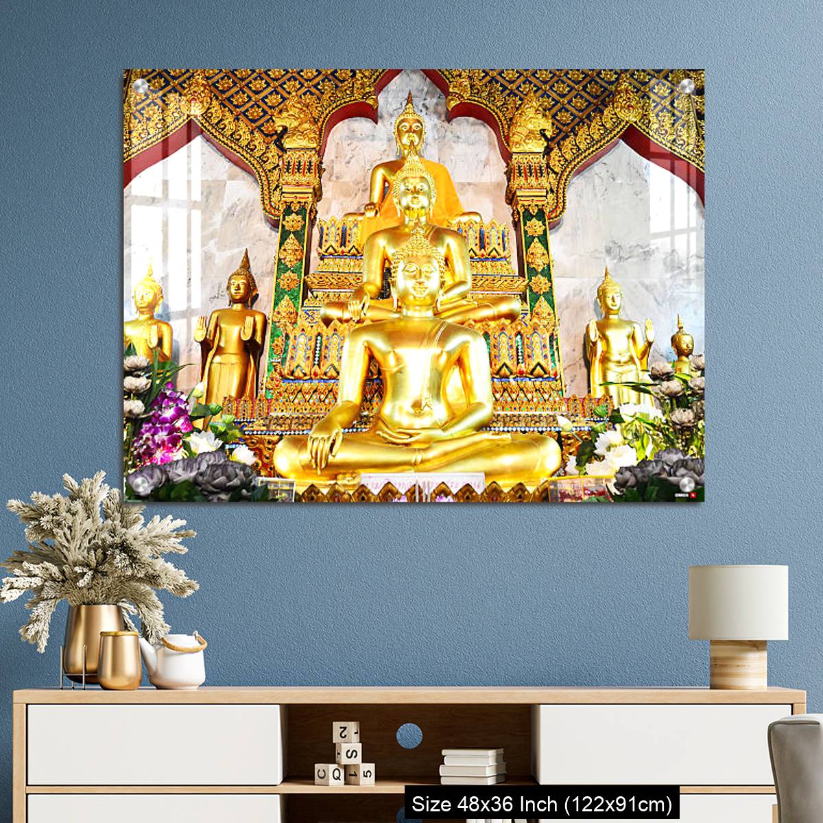 OMGs Acrylic Wall Decor – Buddhist statue at Wat Arun in Bangkok, Thailand - Image 3