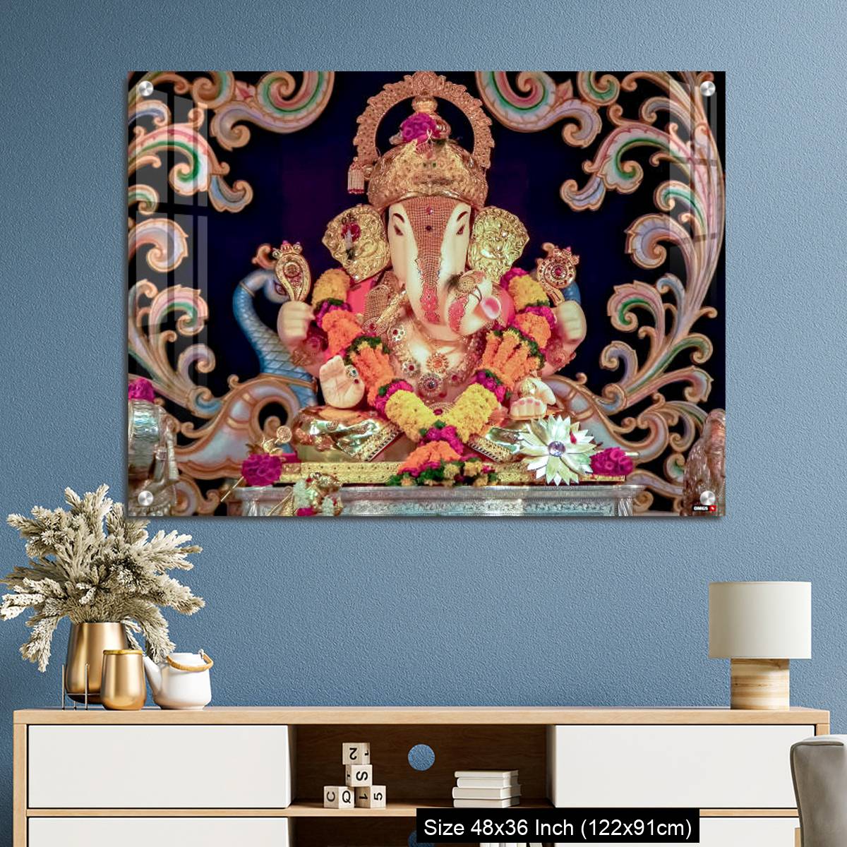 OMGs Acrylic Wall Decor – Hindu God Ganesha in Pune, India. - Image 3
