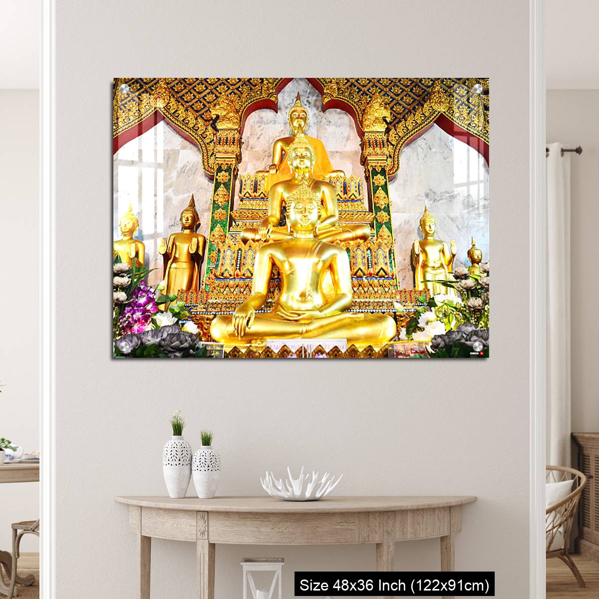 OMGs Acrylic Wall Decor – Buddhist statue at Wat Arun in Bangkok, Thailand - Image 5