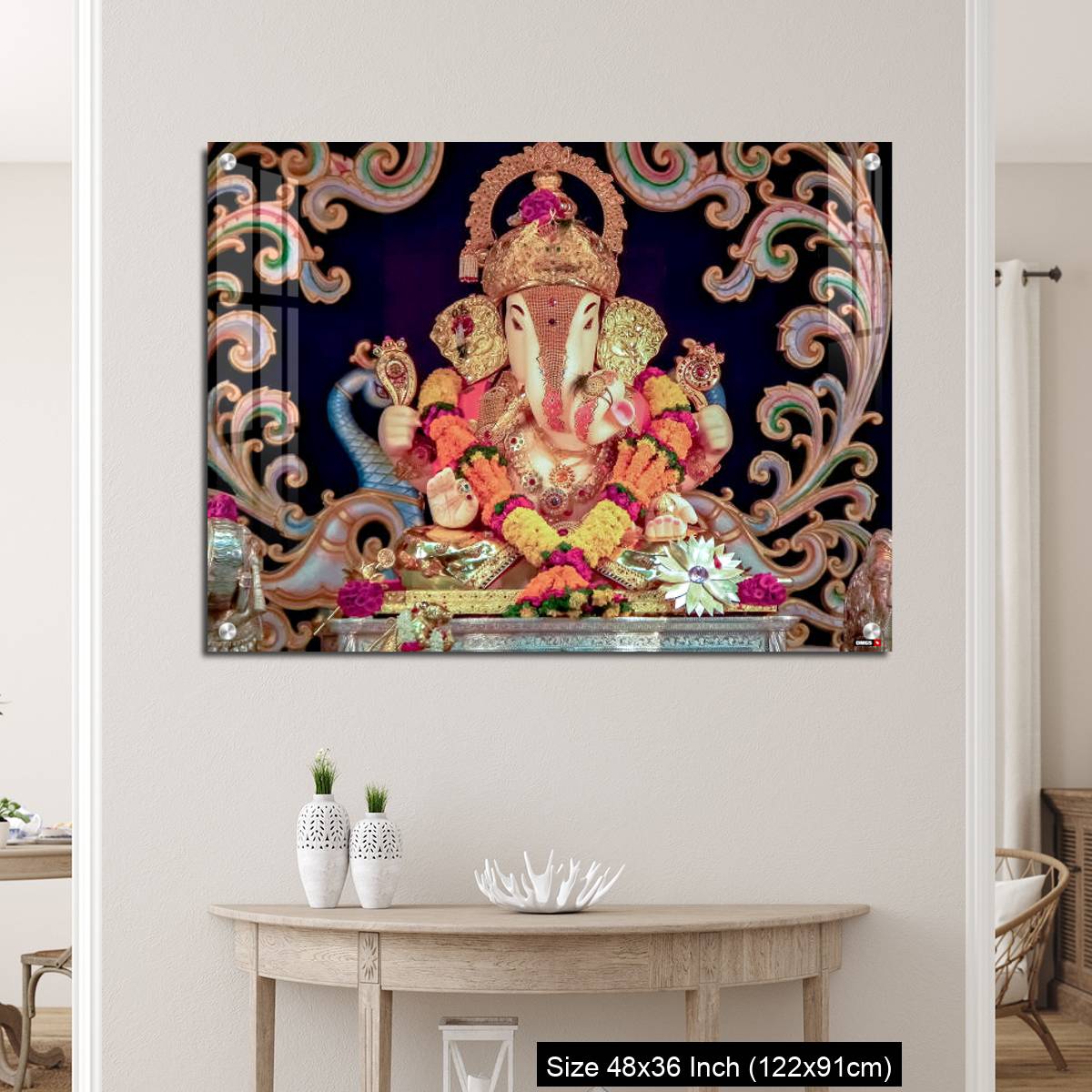 OMGs Acrylic Wall Decor – Hindu God Ganesha in Pune, India. - Image 5