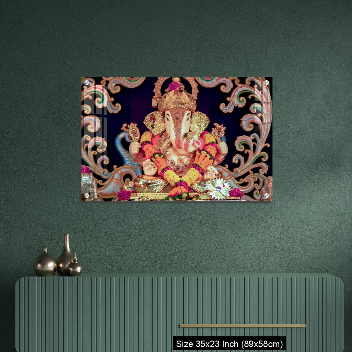 OMGs Acrylic Wall Decor – Hindu God Ganesha in Pune, India. - Image 9