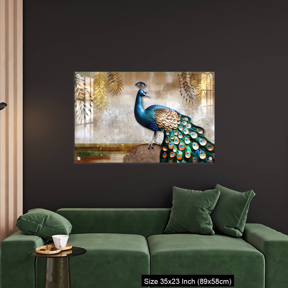 OMGs Acrylic Wall Decor – Colorful peacock on the stem. - Image 11