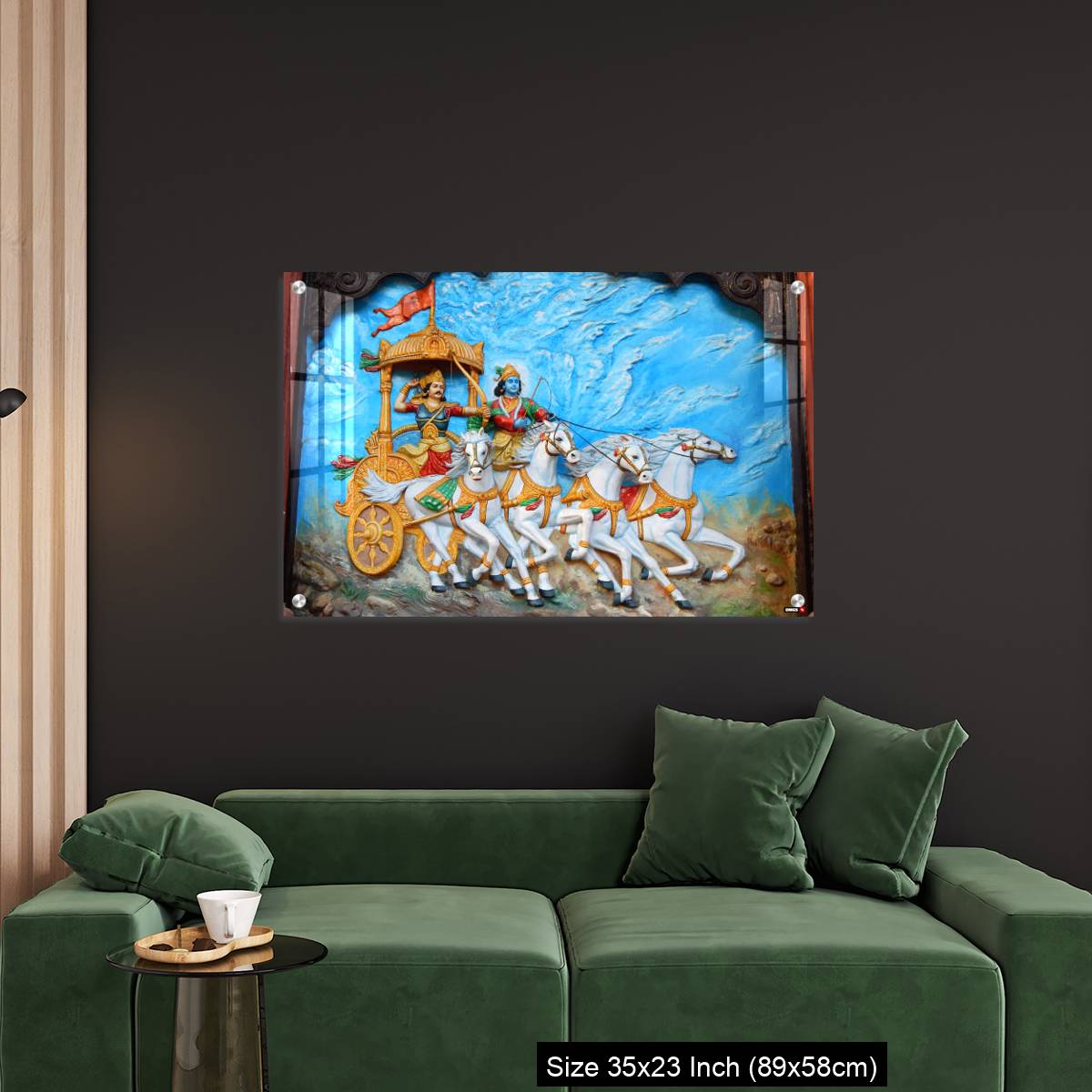OMGs Acrylic Wall Decor – God Krishna and Arjuna as warrior in Mahabharata war - Image 11