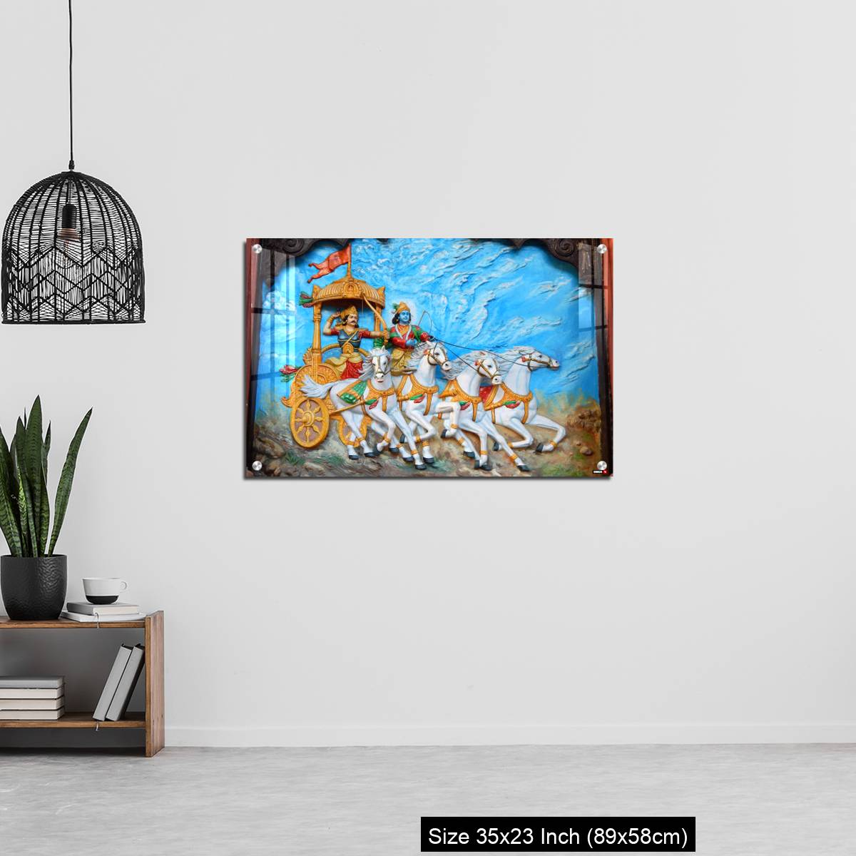OMGs Acrylic Wall Decor – God Krishna and Arjuna as warrior in Mahabharata war - Image 13