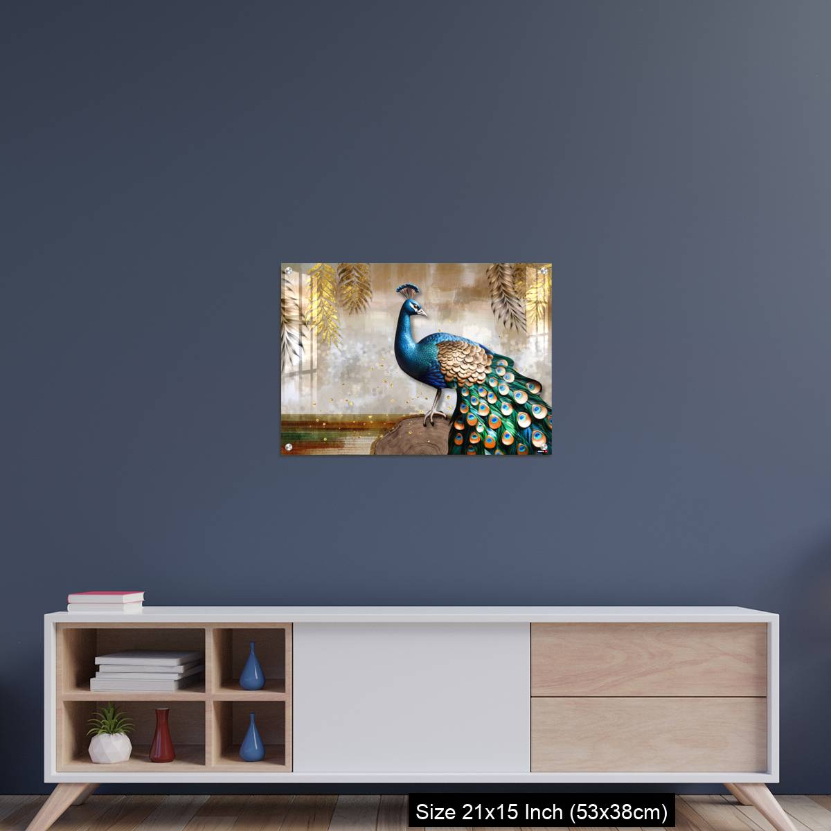 OMGs Acrylic Wall Decor – Colorful peacock on the stem. - Image 15