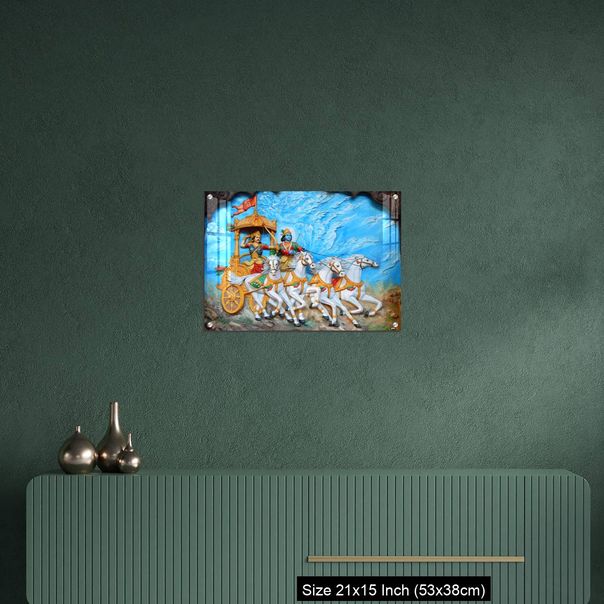 OMGs Acrylic Wall Decor – God Krishna and Arjuna as warrior in Mahabharata war - Image 16