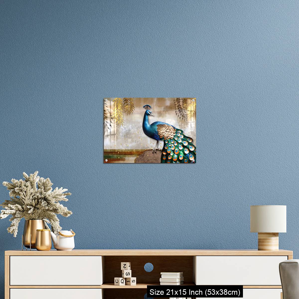 OMGs Acrylic Wall Decor – Colorful peacock on the stem. - Image 17