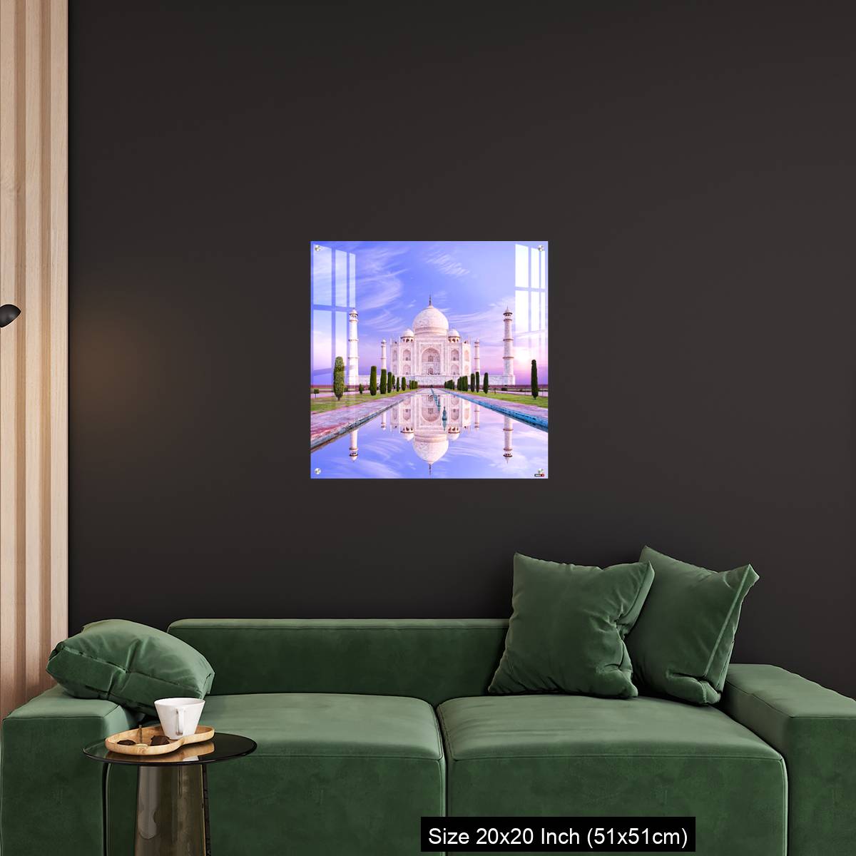 OMGs Acrylic Wall Decor – Amazing view on the Taj Mahal in sun light with reflection in water. - Image 18