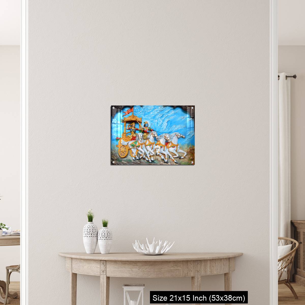 OMGs Acrylic Wall Decor – God Krishna and Arjuna as warrior in Mahabharata war - Image 19