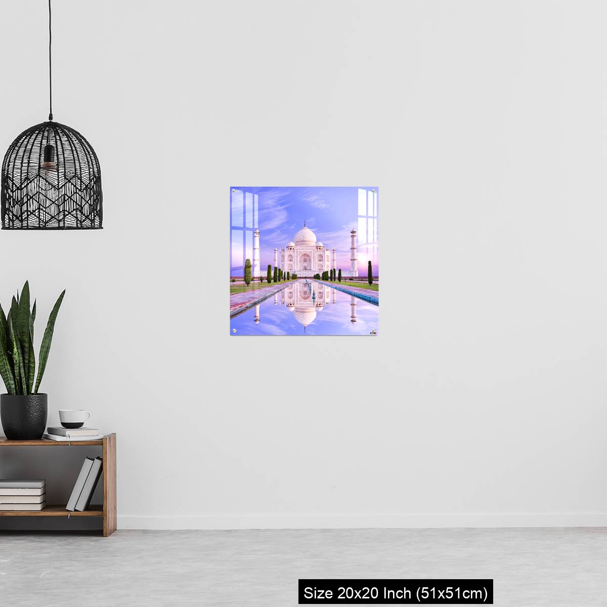 OMGs Acrylic Wall Decor – Amazing view on the Taj Mahal in sun light with reflection in water. - Image 20