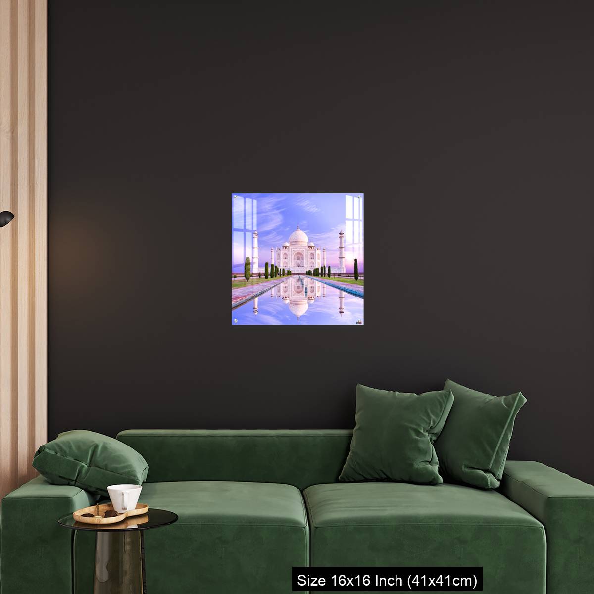OMGs Acrylic Wall Decor – Amazing view on the Taj Mahal in sun light with reflection in water. - Image 25