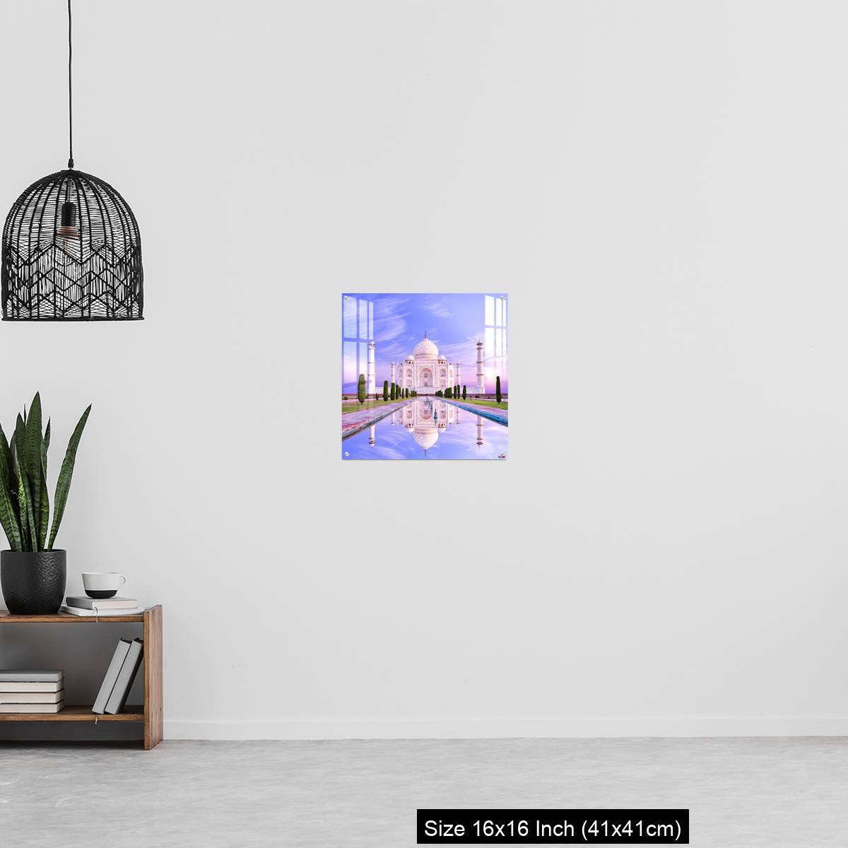 OMGs Acrylic Wall Decor – Amazing view on the Taj Mahal in sun light with reflection in water. - Image 27