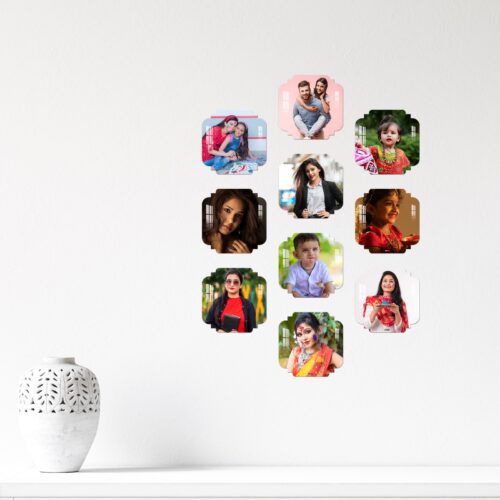 Alternative view of OMGs Symmetrical Mini Acrylic Wall Gallery