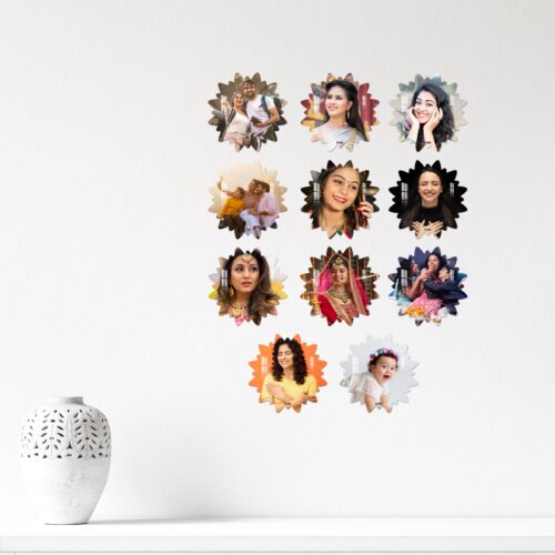 Alternative view of OMGs Silhouette of a flower Mini Acrylic Wall Gallery