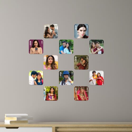 Alternative view of OMGs Square Round Mini Acrylic Wall Gallery