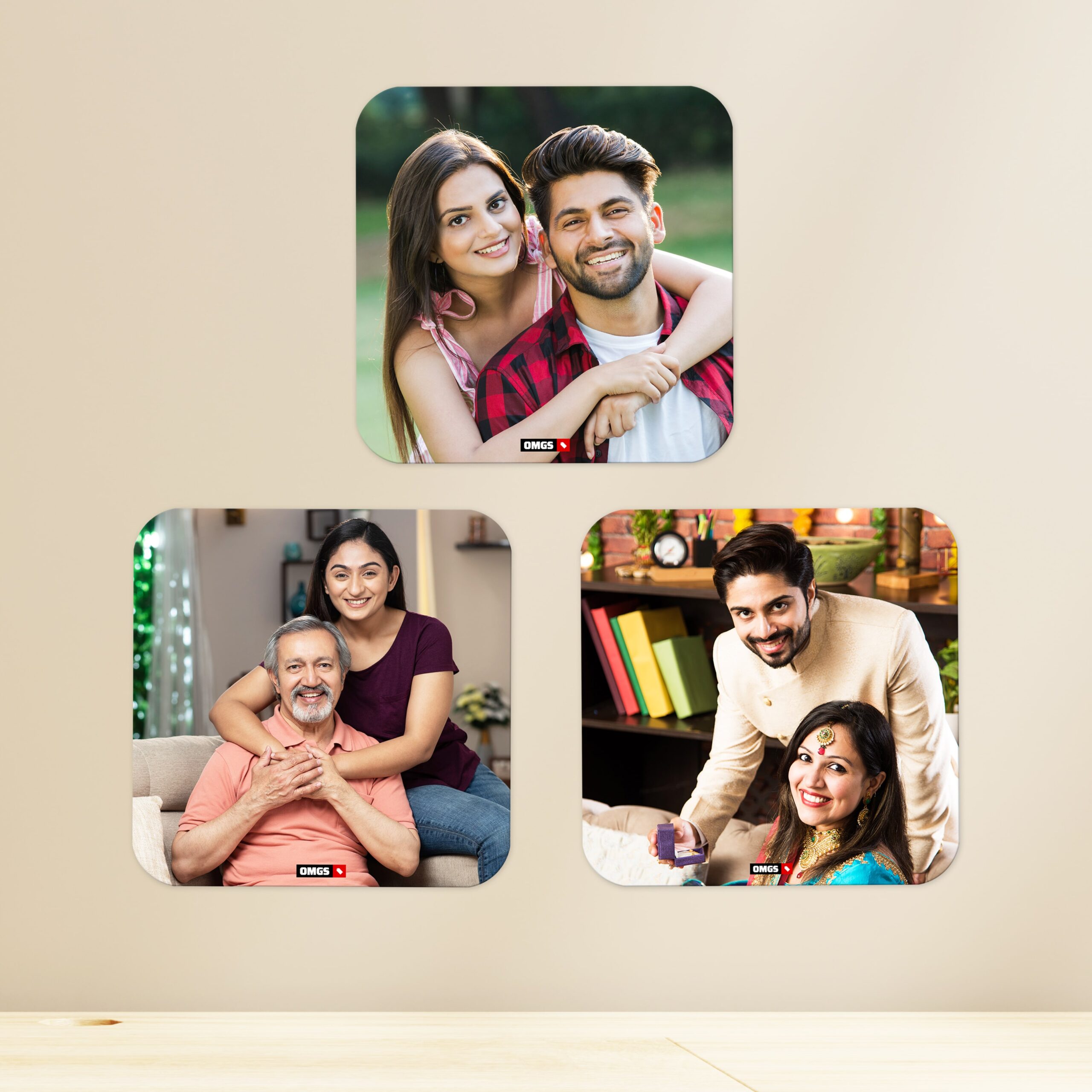 OMGs Square Round Mini Acrylic Wall Gallery