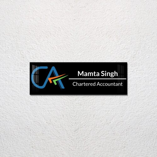 Chartered Accountant Nameplate