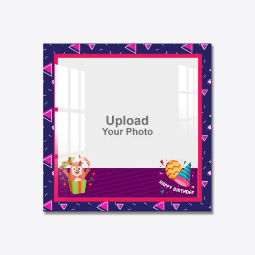 Happy Birthday Square Acrylic Photo frame