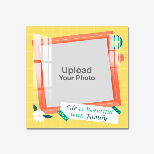 Life is Beautiful with Family Acrylic Photo