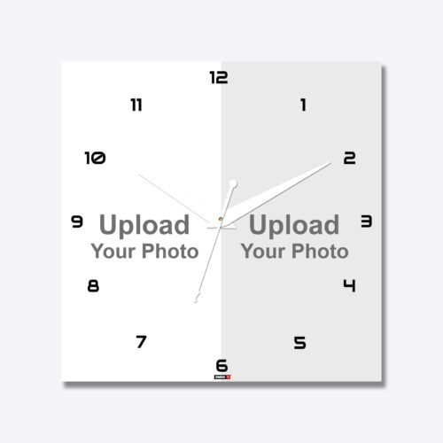 2 Photo Acrylic Photo Clock