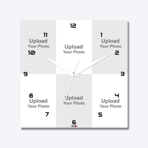 6 Pics Acrylic Photo Clock