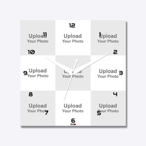 9 Photo Acrylic Photo Clock