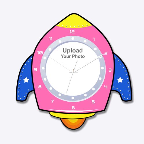 Rocket Acrylic Photo Wall Clock