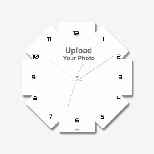 Floral Shape Acrylic Wall Clock