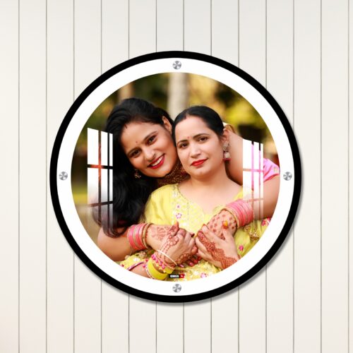 Circle Dual Border Frame  Wall Photo