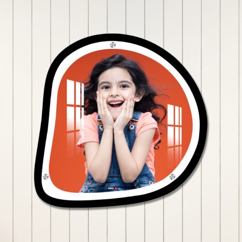 Balloon Shape Dual Border Frame Acrylic Wall Photo