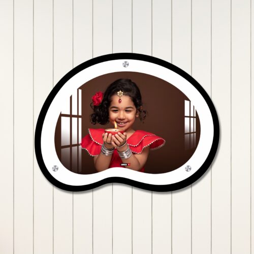 Bean Shape Landscape Dual Border Frame Acrylic Wall Photo