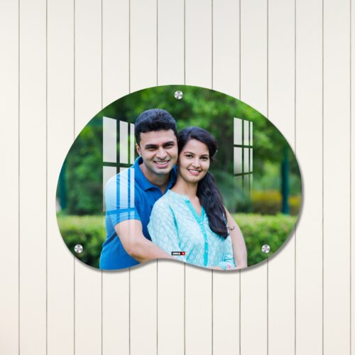 Bean Shape Landscape Acrylic Wall Photo