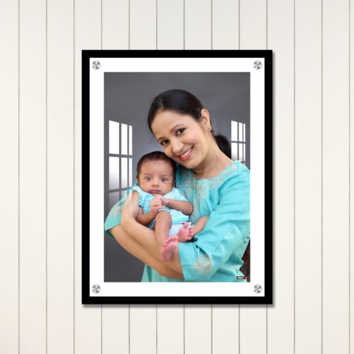 Portrait Acrylic Wall Photo Dual Border