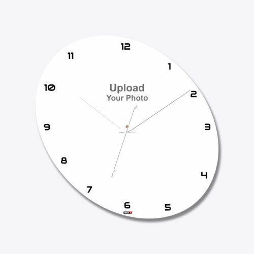 Oval Shape Acrylic Wall Clock