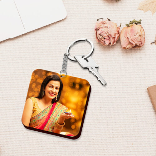 Alternative view of OMGs 2 Keychains Rounded 4 Photos front and back