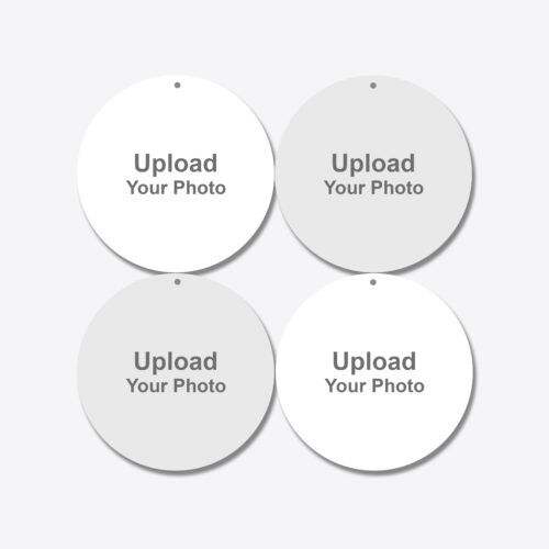OMGs 4 Photos with 2 Keychains Circle