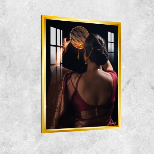 Alternative view of Aluminium Framed Acrylic Photo - Portrait Golden