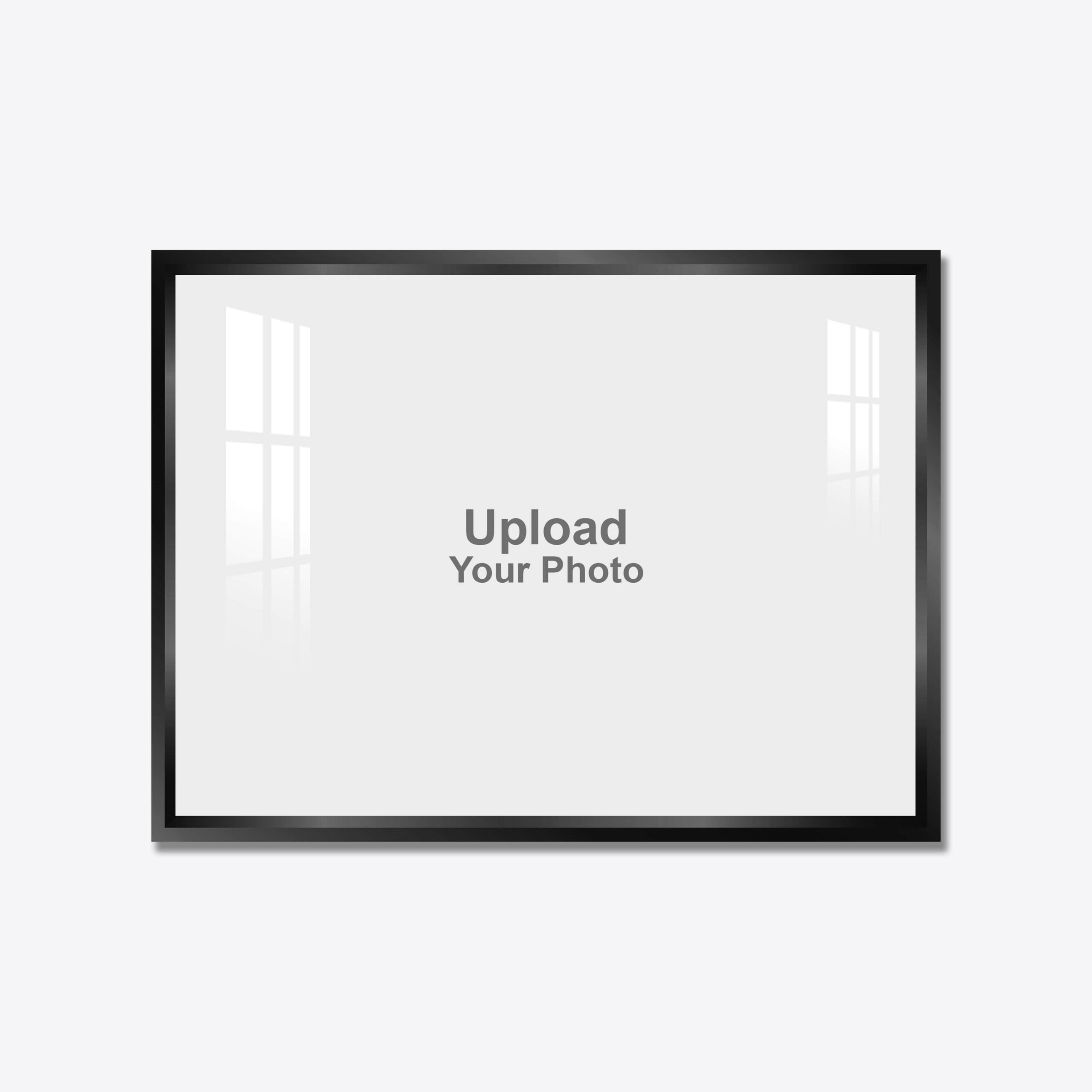 Aluminium Framed Acrylic Photo - Landscape Black