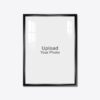 Aluminium Framed Acrylic Photo - Portrait Black