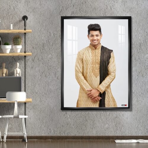 Alternative view of Aluminium Framed Acrylic Photo - Portrait Black