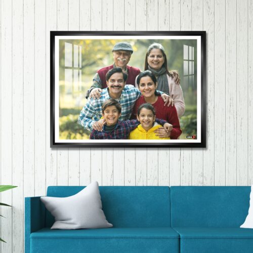 Alternative view of Aluminium Framed Acrylic Photo - Landscape Black / White Inner