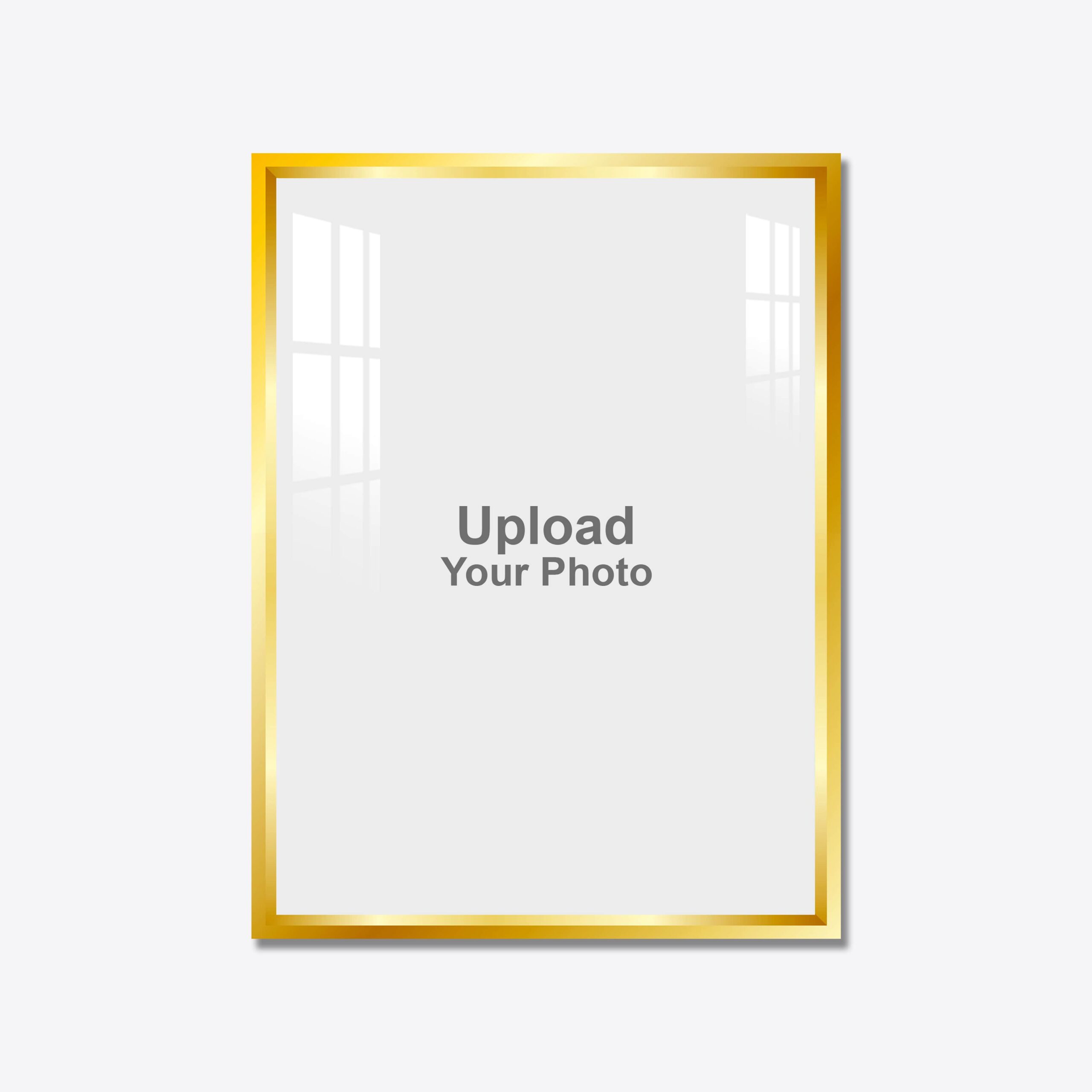 Aluminium Framed Acrylic Photo - Portrait Golden