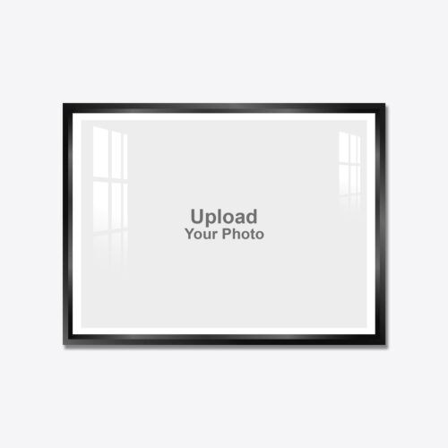 Aluminium Framed Acrylic Photo - Landscape Black / White Inner