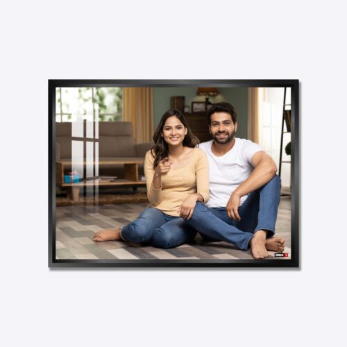 Alternative view of Aluminium Framed Acrylic Photo - Landscape Black