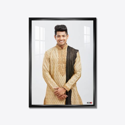 Alternative view of Aluminium Framed Acrylic Photo - Portrait Black