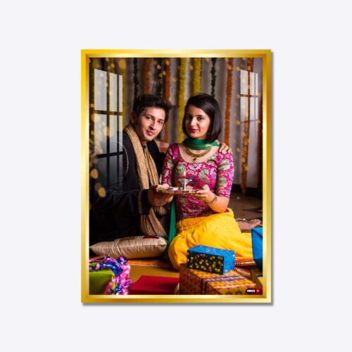 Alternative view of Aluminium Framed Acrylic Photo - Portrait Golden