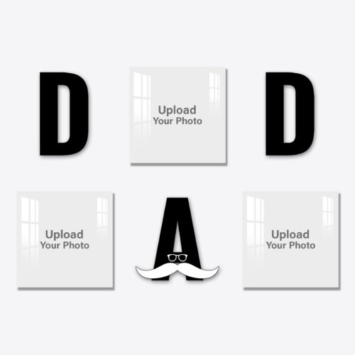 Creative Acrylic Wall Photo Art Combo Square