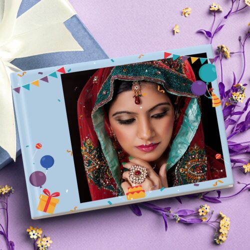 Birthday Photo Album Blue