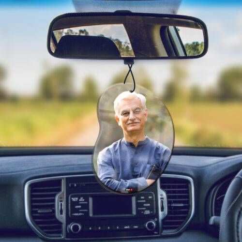 Alternative view of OMGs Bean Car Hanging Photo