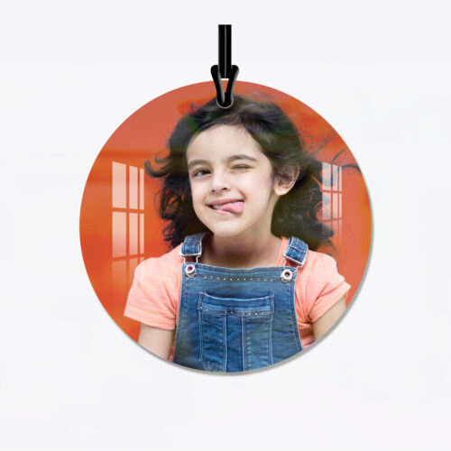 Alternative view of OMGs Circle Car Hanging Photo